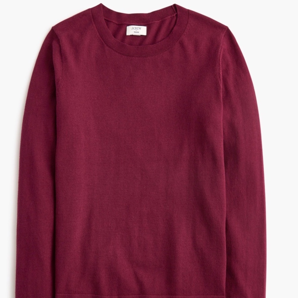 J CREW COTTON/WOOL BLEND TEDDIE SWEATER